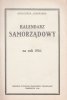 Kalendarz samorządowy na rok 1926